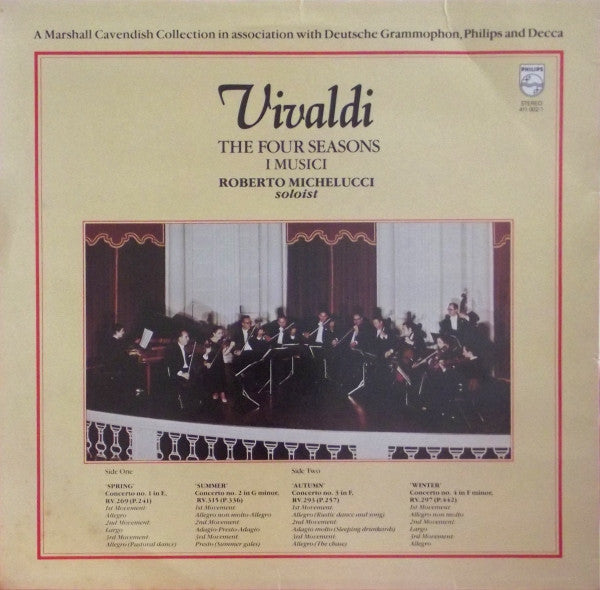 Vivaldi* - I Musici , Soloist Roberto Michelucci : The Four Seasons (LP)