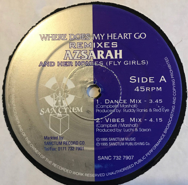 Azsarah : Where Does My Heart Go (12")