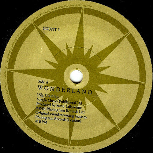 Big Country : Wonderland (7", Single)