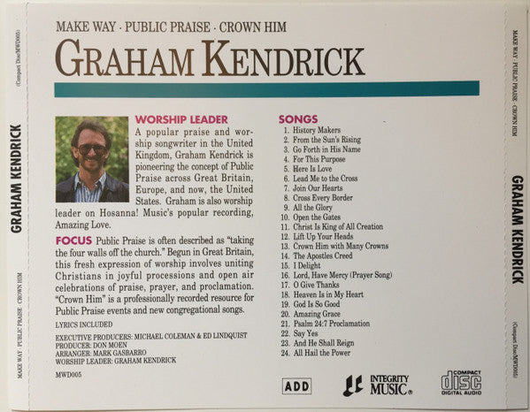 Graham Kendrick : Crown Him (CD, Album)