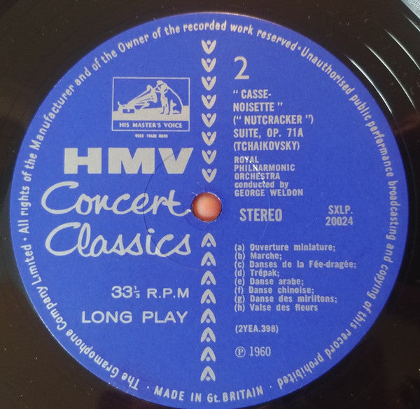Pyotr Ilyich Tchaikovsky - George Weldon / Royal Philharmonic Orchestra : Nutcracker Suite / Swan Lake (LP)