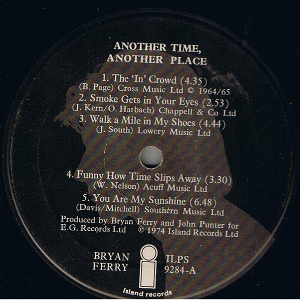 Bryan Ferry : Another Time, Another Place (LP, Album, RE, Gat)