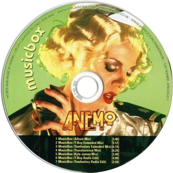 Anemo : Musicbox (CDr, Single, Promo)