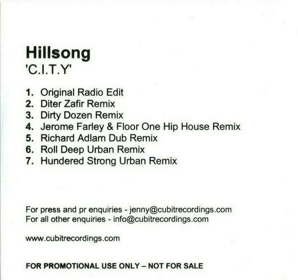 Hillsong : C.I.T.Y (CDr, Single, Promo)