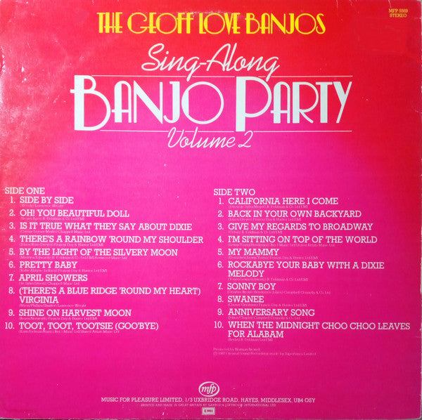 The Geoff Love Banjos : Sing-Along Banjo Party Vol. 2 (LP)