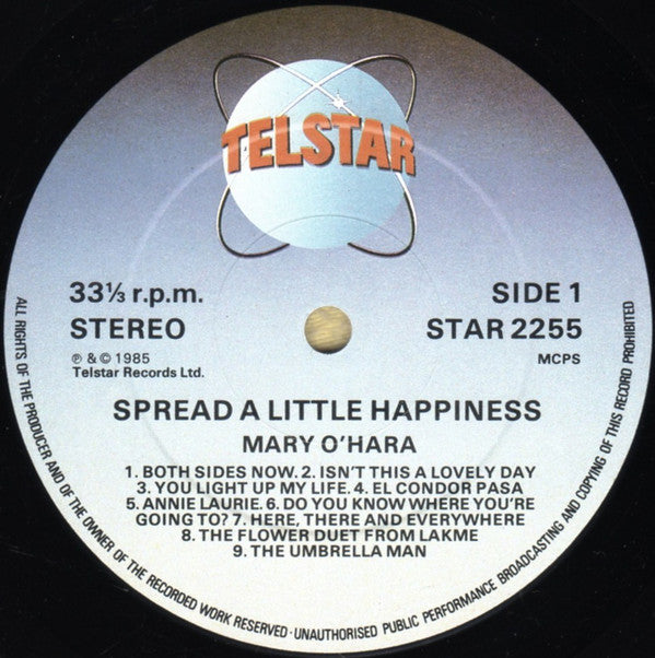 Mary O'Hara : Spread A Little Happiness (LP, Album)