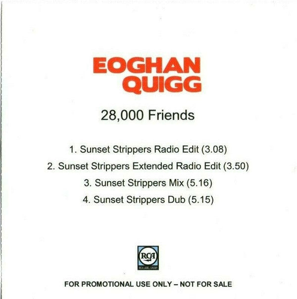 Eoghan Quigg : 28,000 Friends (CDr, Promo)
