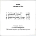 Kenne : Falling In Love (CDr, Single, Promo)