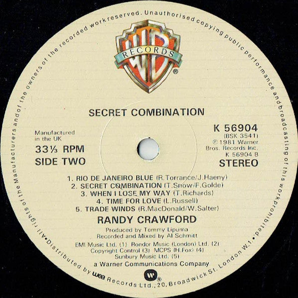 Randy Crawford : Secret Combination (LP, Album)
