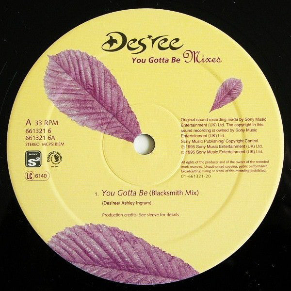 Des'ree : You Gotta Be (Mixes) (12")