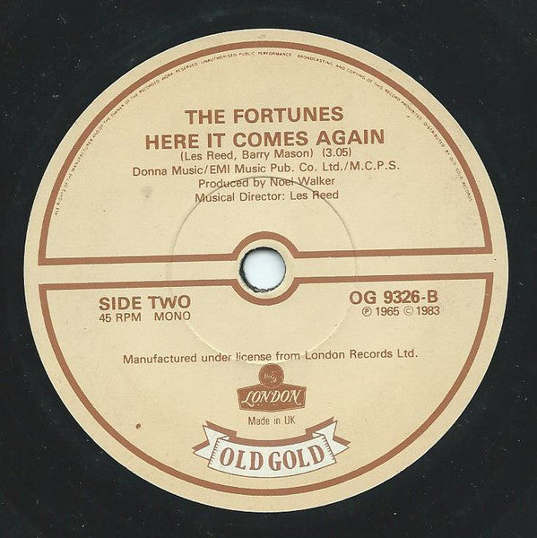 The Fortunes : You've Got Your Troubles (7", Single, Mono)