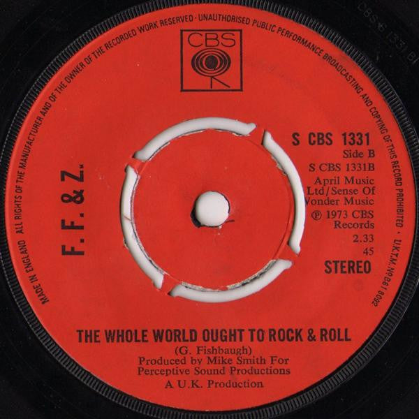 Fishbaugh, Fishbaugh & Zorn : New York (Is Sure A Funny City) / The Whole World Ought To Rock & Roll (7")