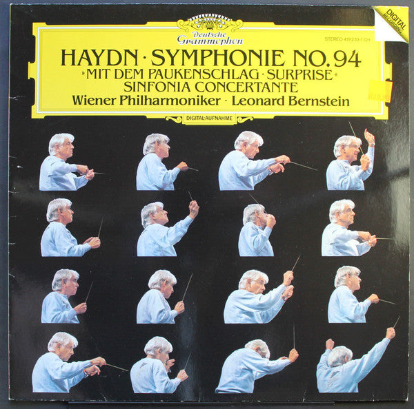 Joseph Haydn • Wiener Philharmoniker • Leonard Bernstein : Symphonie No.94 »Mit Dem Paukenschlag • Surprise« • Sinfonia Concertante (LP, Album)