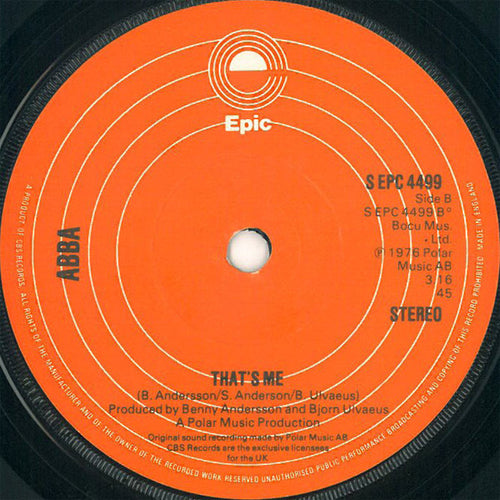 ABBA : Dancing Queen (7", Single, RP, Ora)