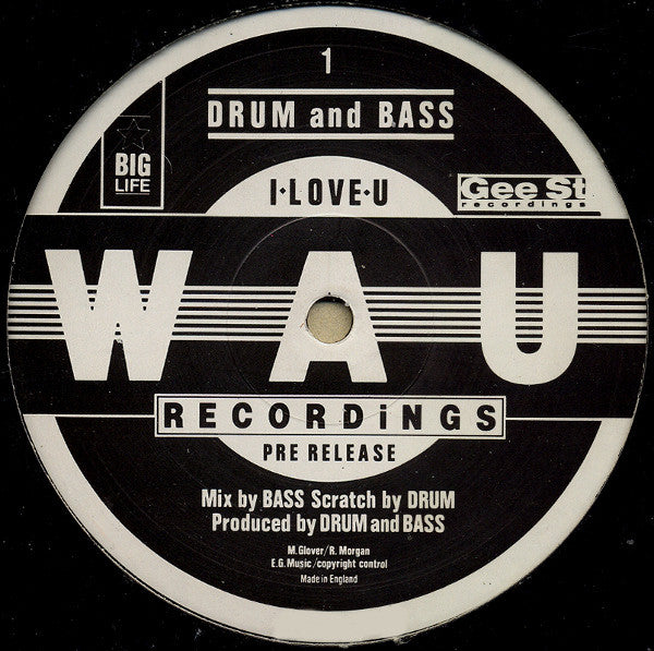 Drum And Bass : I Love You (12", Promo)