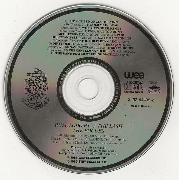 The Pogues : Rum, Sodomy & The Lash (CD, Album, RE)