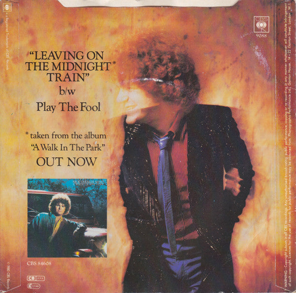 Nick Straker Band : Leaving On The Midnight Train (7", Promo)