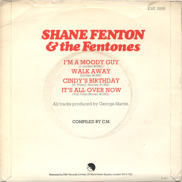Shane Fenton & The Fentones : Shane Fenton & The Fentones (7", EP)