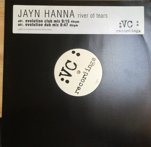 Jayn Hanna : River Of Tears (12", Promo)