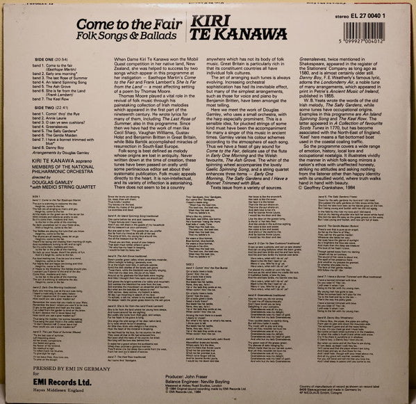 Kiri Te Kanawa : Come To The Fair (LP, Album)