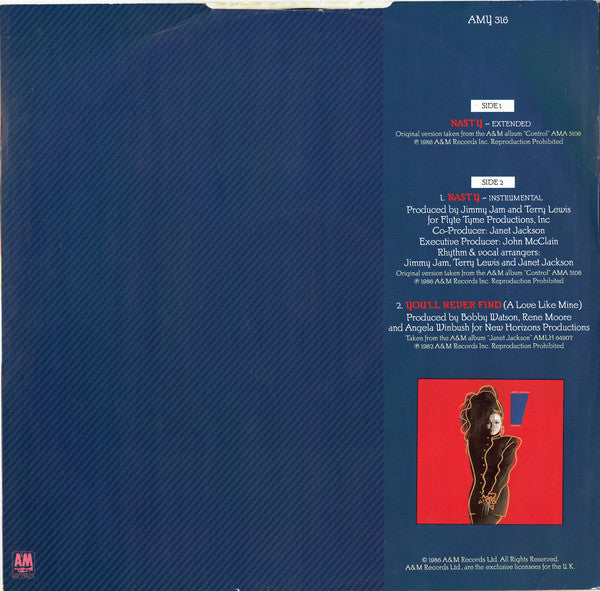 Janet Jackson : Nasty (12", Single)