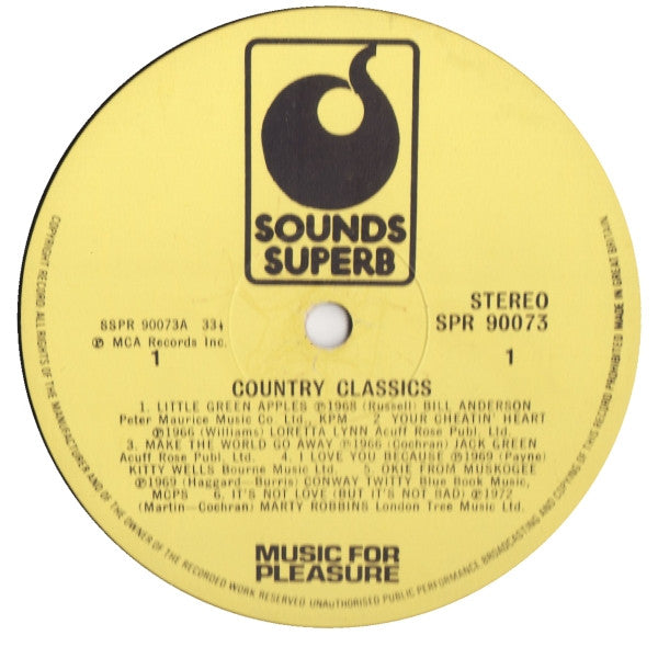 Various : Country Classics (LP, Comp)