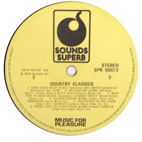 Various : Country Classics (LP, Comp)