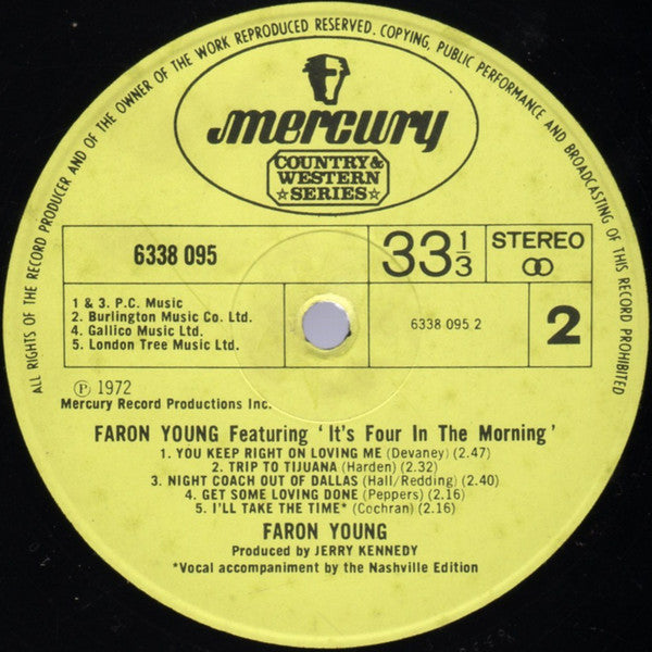 Faron Young : It's Four In The Morning (LP)