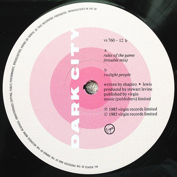 Dark City (2) : Rules Of The Game (12", Single)
