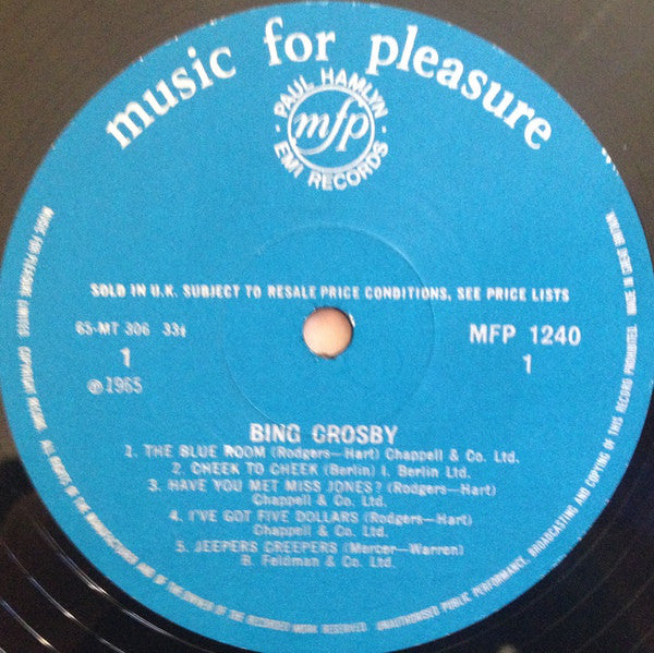 Bing Crosby : Bing Crosby (LP, Mono, RE)