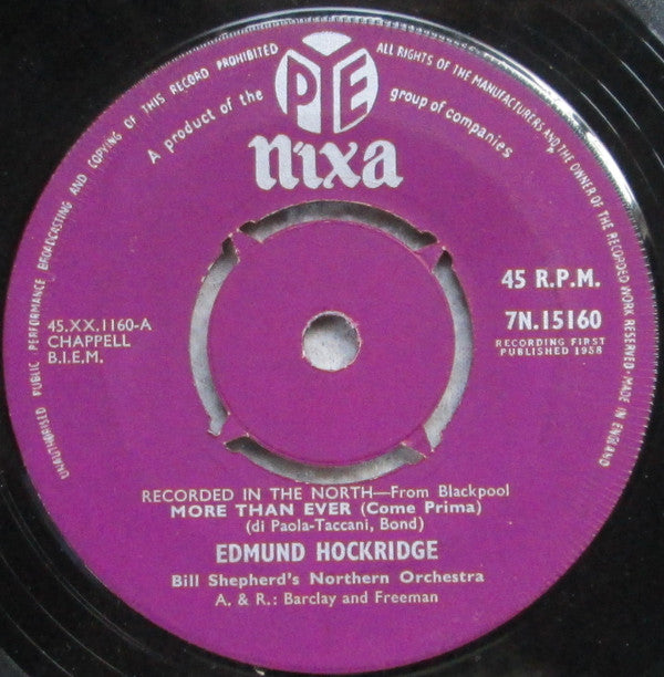 Edmund Hockridge : More Than Ever (7")