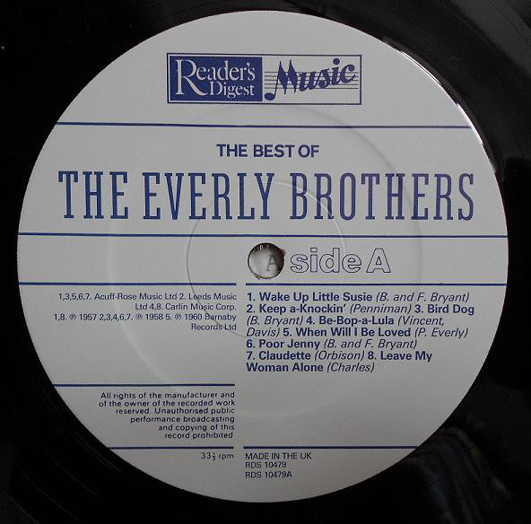 Everly Brothers : The Best Of (LP, Comp, Mono)