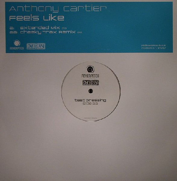 Anthony Cartier : Feels Like (12", TP)