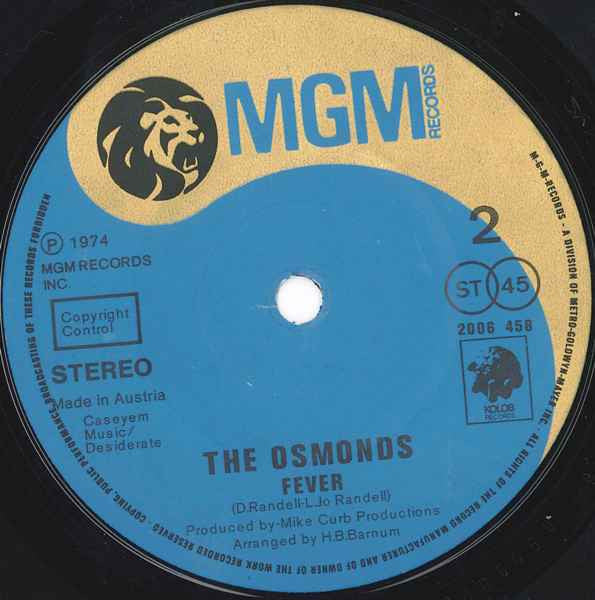 The Osmonds : Love Me For A Reason (7", Single)
