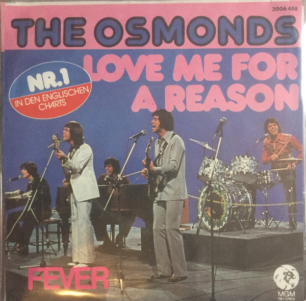The Osmonds : Love Me For A Reason (7", Single)