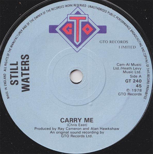 Still Waters (2) : Carry Me (7", Single)