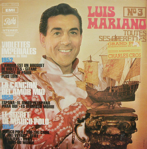 Luis Mariano : Toutes Ses Opérettes N°3 (LP, Comp)