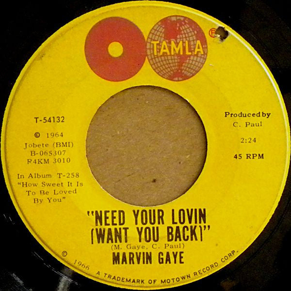 Marvin Gaye : Take This Heart Of Mine  (7", Single)