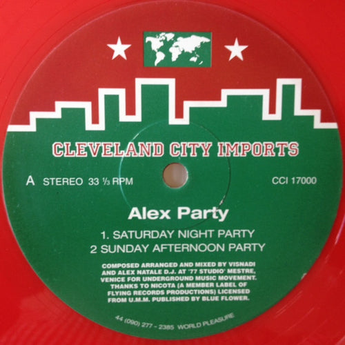 Alex Party : Read My Lips (12", Single, Red)