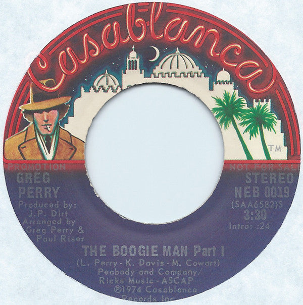 Greg Perry : The Boogie Man (7", Promo)
