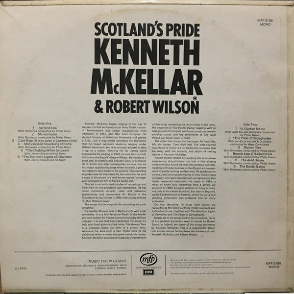 Kenneth McKellar & Robert Wilson (3) : Scotland's Pride (LP, Comp, Mono)