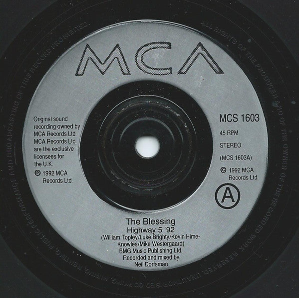 The Blessing : Highway 5 '92 (7", Single)