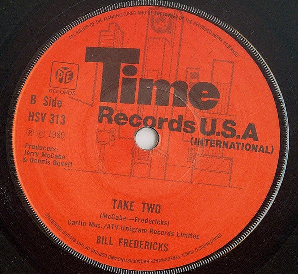 Bill Fredericks : Lovers Question (7")