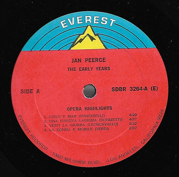 Jan Peerce : The Early Years (LP, Comp)