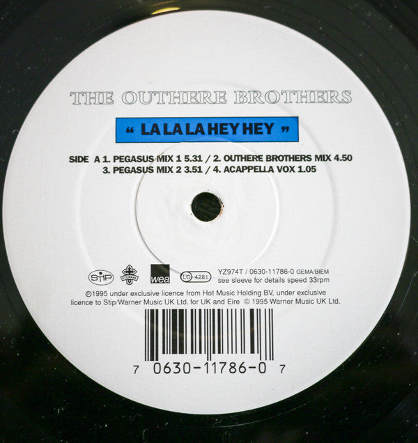 The Outhere Brothers : La La La Hey Hey (12")