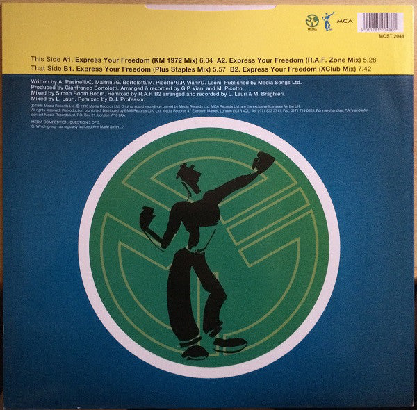 Anticappella : Express Your Freedom (12")