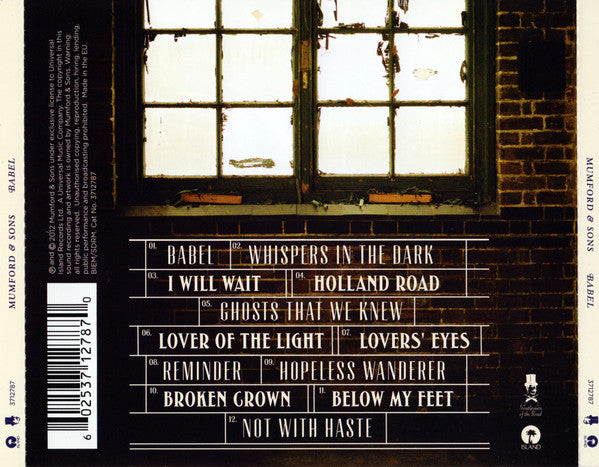 Mumford & Sons : Babel (CD, Album)