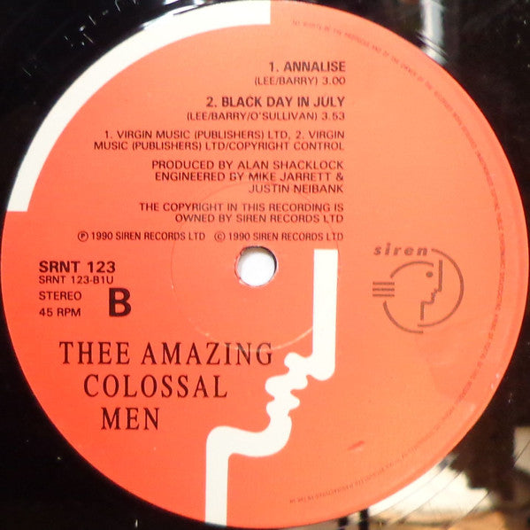 Thee Amazing Colossal Men : Take Me Higher (12")