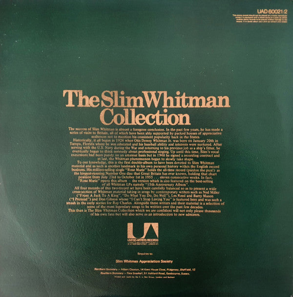 Slim Whitman : The Slim Whitman Collection (2xLP, Comp, Gat)