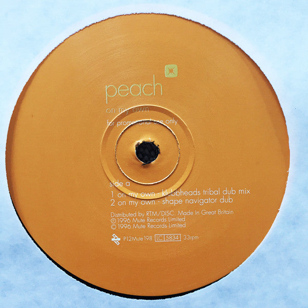 Peach : On My Own (12", Promo)